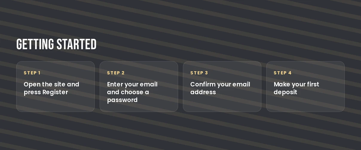 Register an account